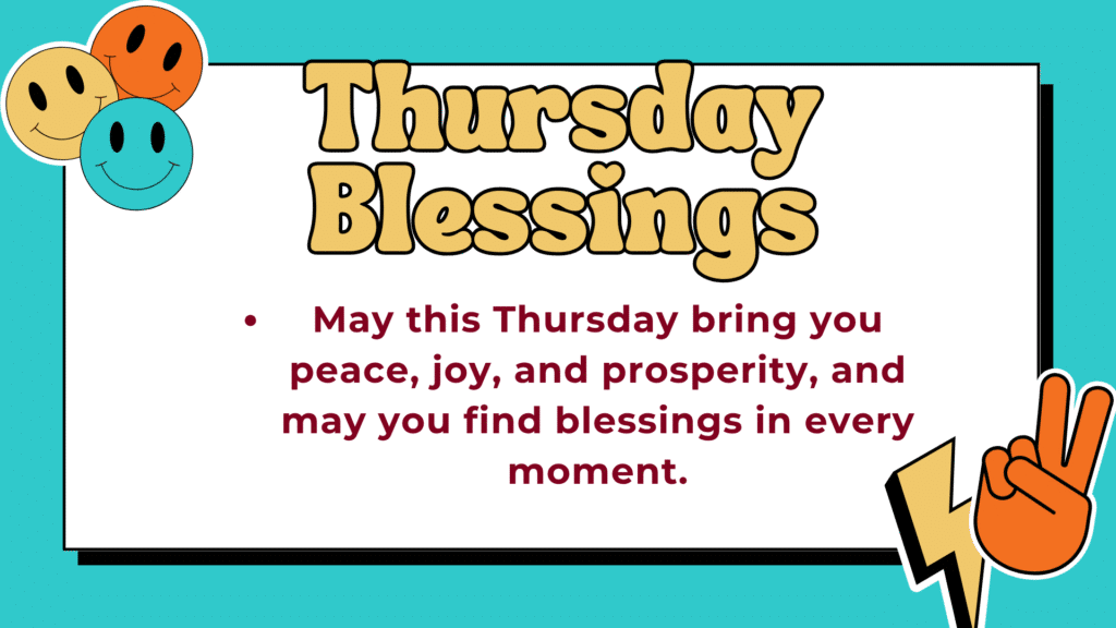 thursday blessings