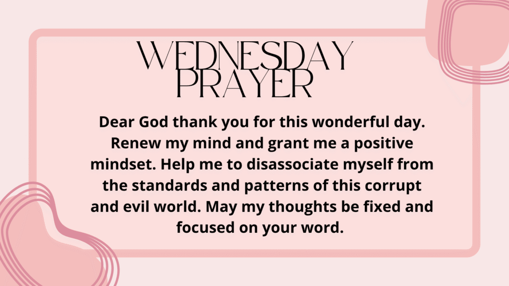 wednesday prayer