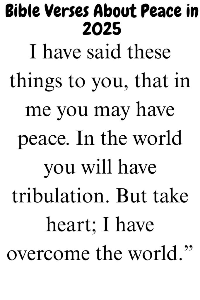 bible verses about peace