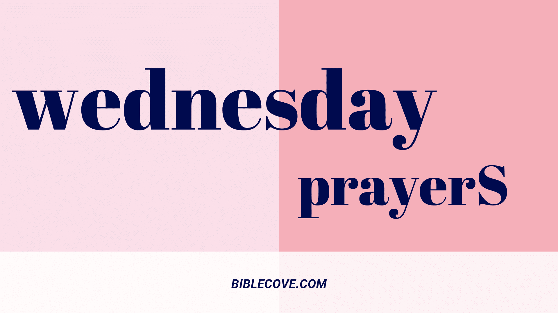 wednesday prayer