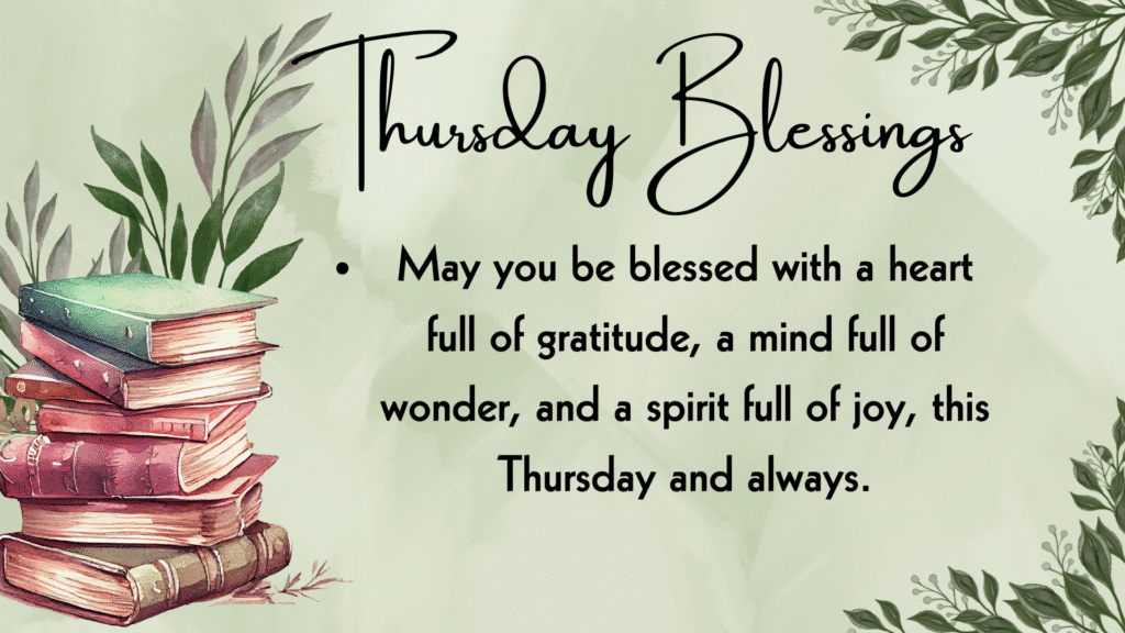 thursday blessings