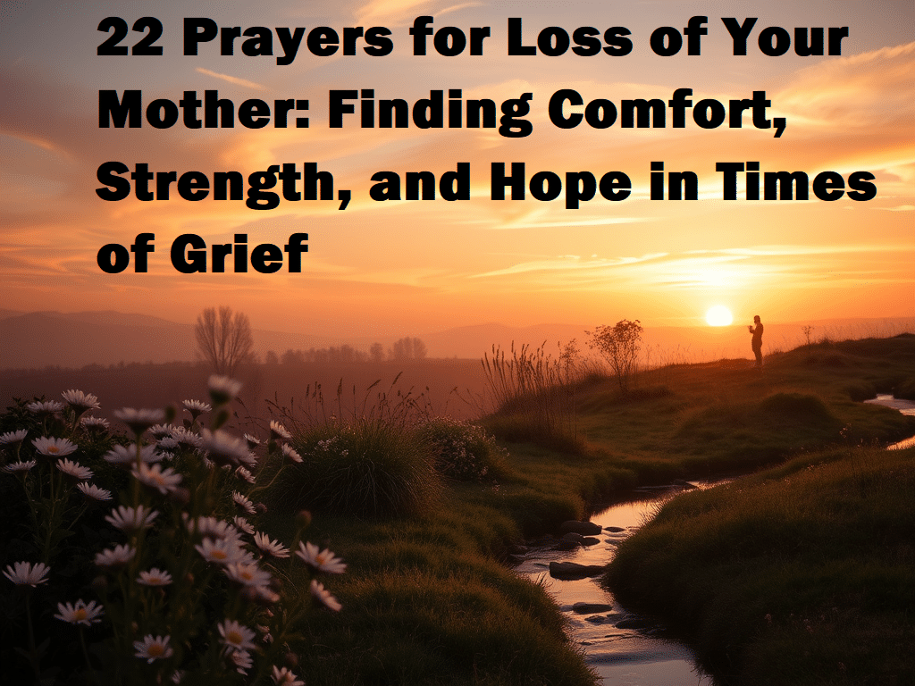 22 Prayers for Loss of Your Mother: Finding Comfort, Strength, and Hope