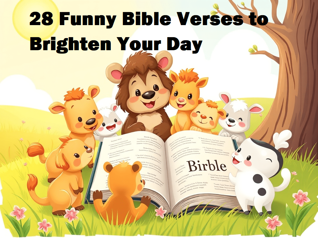 28 Funny Bible Verses to Brighten Your Day: Finding Humor in Scripture